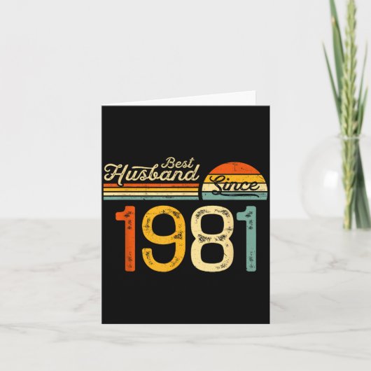 45. Hochzeitstag Ehemann Seit Kunstwerk Karte (Vorderseite)
