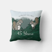 45. Hochzeitstag-Eichhörnchen Kissen (Rückseite)