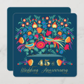 45. Hochzeitstag Einladung (Vorne/Hinten)