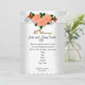 45. Hochzeitstag Einladung (Stehend Vorderseite)