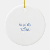 45. Hochzeitstag Elefantendekoration Keramik Ornament (Hinten)