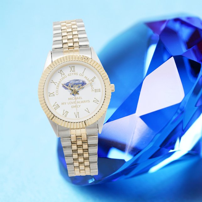 45. Hochzeitstag - Gedenkfeier Armbanduhr (Von Creator hochgeladen)