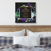 45. Hochzeitstag Geschenk Sapphire Blue Blume Leinwanddruck (Insitu (Schlafzimmer))