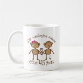 45. Hochzeitstag-Geschenke Kaffeetasse (Links)