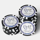 45. Hochzeitstag - Herzenslust Pokerchips (Stapel)