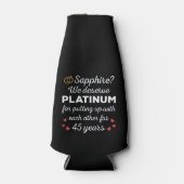 45. Hochzeitstag I - Sapphire Funny Couple Flaschenkühler (Vorderseite)