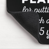 45. Hochzeitstag I - Sapphire Funny Couple Mousepad (Ecke)