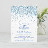 45. Hochzeitstag in Saphir Einladung (Stehend Vorderseite)