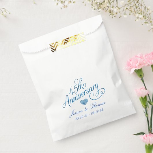 45. Hochzeitstag in Saphir Geschenktütchen (Versiegelt)