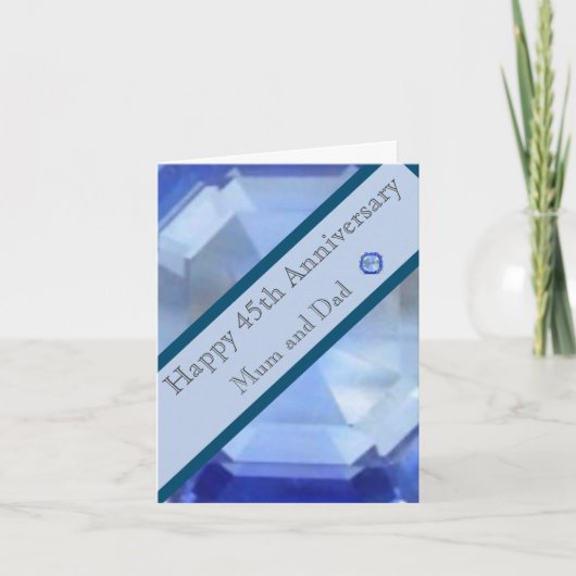 45. Hochzeitstag Karte (Vorderseite)