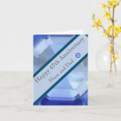 45. Hochzeitstag Karte (Gelbe Blume)