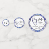 45. Hochzeitstag Konfetti (Rückseiten)