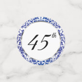 45. Hochzeitstag Konfetti (Klein Vorderseite)