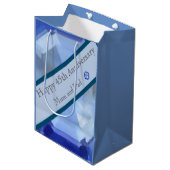 45. Hochzeitstag Mittlere Geschenktüte (Vorderseite Schrägansicht)