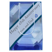 45. Hochzeitstag Mittlere Geschenktüte (Rückseite)