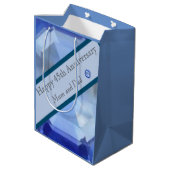 45. Hochzeitstag Mittlere Geschenktüte (Rückseite Schrägansicht)