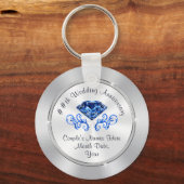 45. Hochzeitstag Party Ideen für Eltern Schlüsselanhänger (Rückseite)