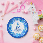 45. Hochzeitstag Party Saphir blauen Pansy Pappteller (Party)