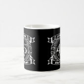 45. Hochzeitstag Saphire Wappen Kaffeetasse (Mittel)