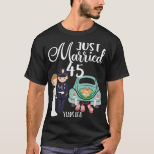 45. Hochzeitstag vor Verheiratet 45 Jahren T-Shirt