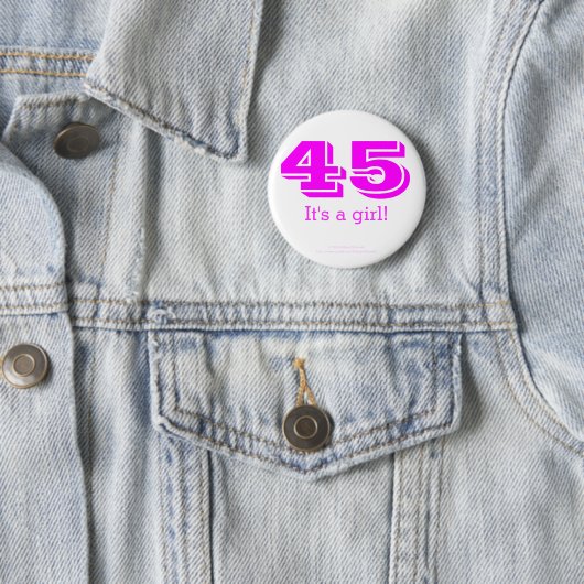 45 ist es ein Knopf 2016 Mädchen Hillary Clintons Button (Beispiel)