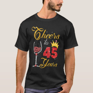 45 Jahre 1977 45. Geburtstag Wein Diamant T-Shirt
