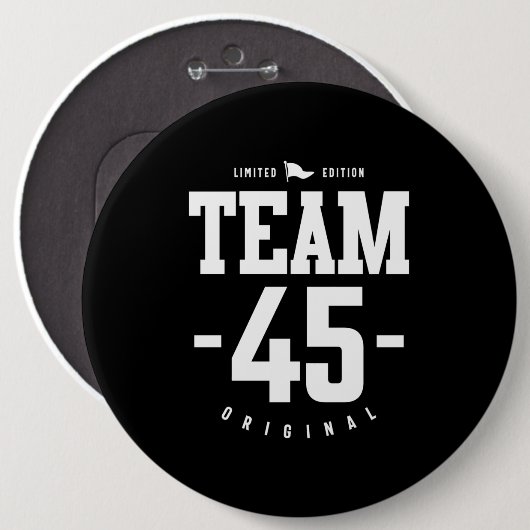 45 Jahre alt - 45. Geburtstag Funny Gift Button (Vorne & Hinten)