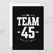 45 Jahre alt - 45. Geburtstag Funny Gift Einladung (Vorne/Hinten)