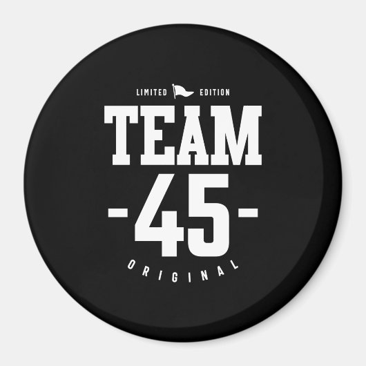 45 Jahre alt - 45. Geburtstag Funny Gift Magnet (Vorne)