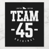 45 Jahre alt - 45. Geburtstag Funny Gift Weinetikett (Einzelnes Label)