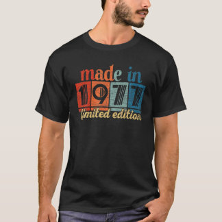 45 Jahre alt 45 Geburtstagsgeschenke 1977 Limited T-Shirt
