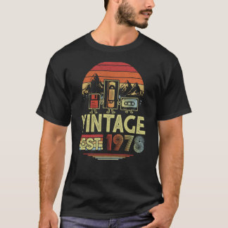 45 Jahre alt Made in 1978 Vintag 45. Geburtstag Re T-Shirt