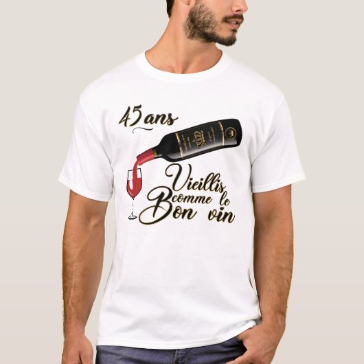 45 Jahre alt T-Shirt (Vorderseite)