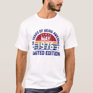 45 Jahre alt, Vintag 45. Geburtstag, hergestellt a T-Shirt