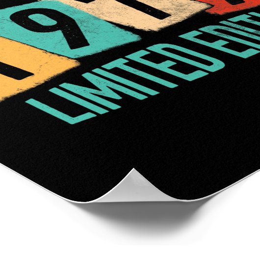 45 Jahre alt von 1977 Phantastisch sein 45. Geburt Poster (Ecke)