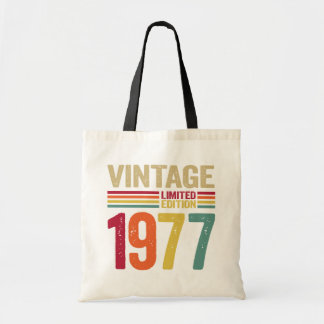 45 Jahre alte Geschenke Vintage 1977 45. Geburtsta Tragetasche