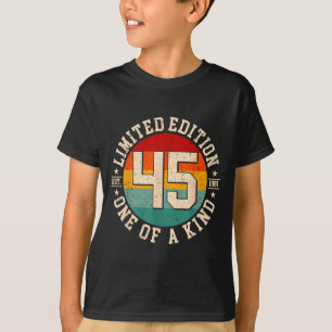 45 Jahre alte limitierte Auflage 1981 zum 45. T-Shirt