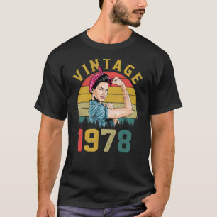 45 Jahre alte Vintage 1978 45. Geburtstag für Frau T-Shirt