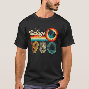45 Jahre alter Vintage 1980 Retro 45. Geburtstag M T-Shirt