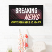 45 Jahre Arbeit Jahrestag 45. Mitarbeiter Banner (Insitu)