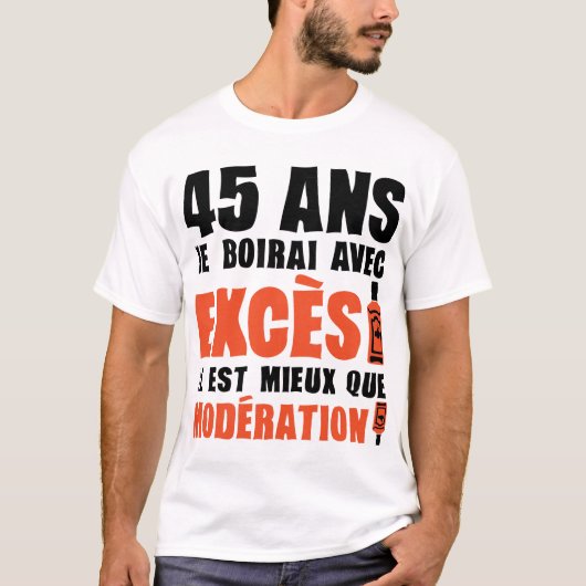 45 Jahre Jubiläum T-Shirt (Vorderseite)