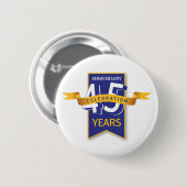45 Jahre Jubiläumsdesign Button (Vorne & Hinten)
