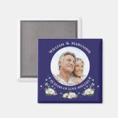 45 Jahre Liebe Hochzeitstag Rose Magnet (Vorderseite/Rückseite)