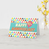 45 Jahre Mitarbeiterjubiläum - farbenfrohe Muster Karte (Gelbe Blume)