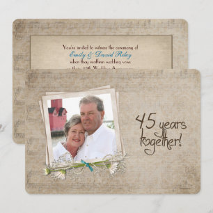 45. Jahrestag der Hochzeit Einladung