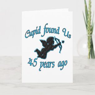 45. Jahrestag Karte