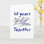 45. Jahrestag Karte (Gelbe Blume)