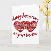 45. Jahrestag Karte (Gelbe Blume)