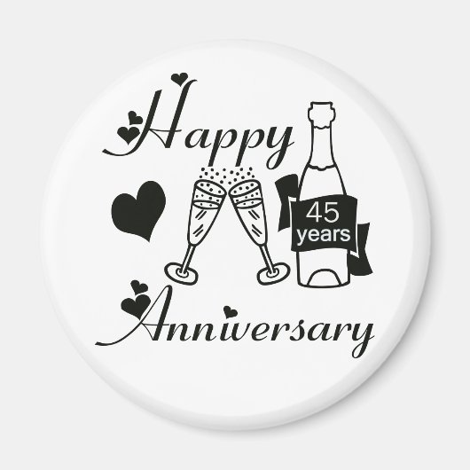 45. Jahrestag Magnet (Vorne)