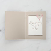 45-jähriger Kaffee mit Herz Karte (Innenseite)